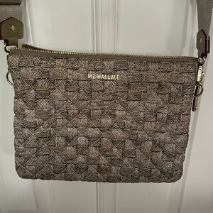MC Wallace Wicker Greige Large Pippa Crossbody.